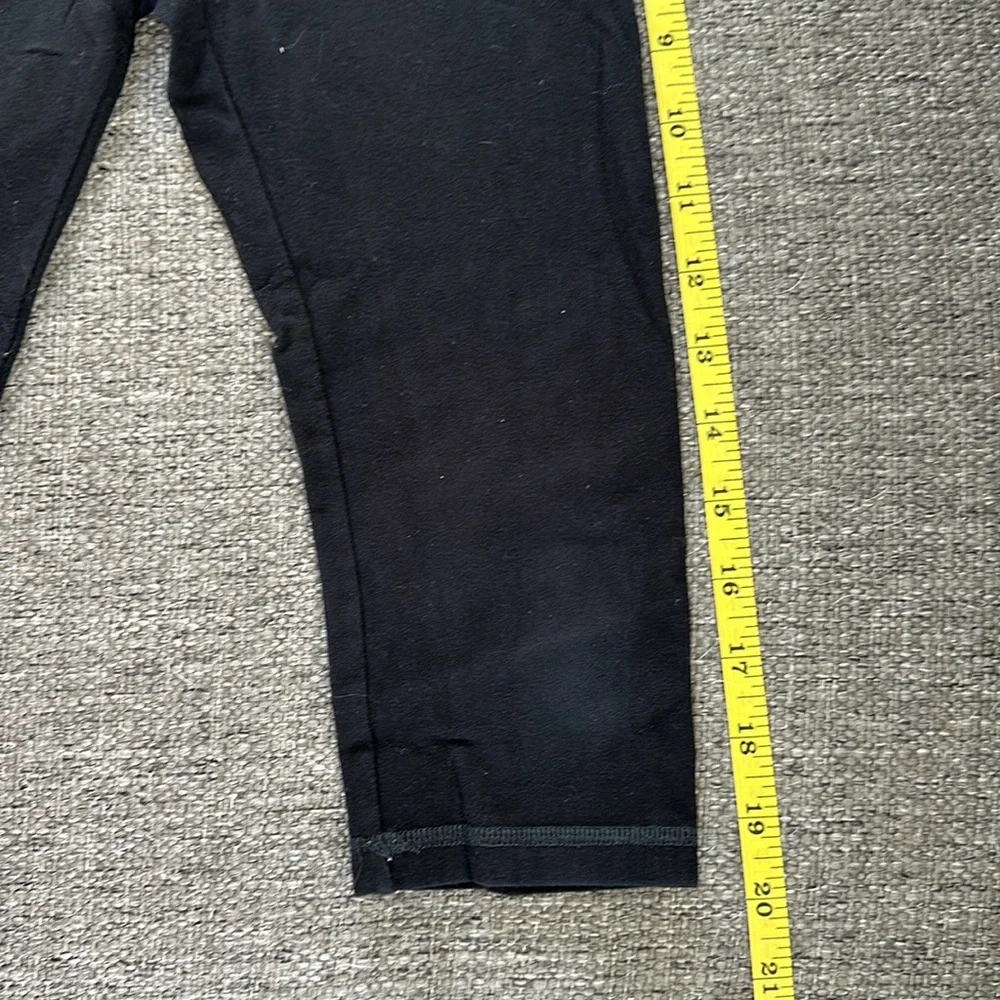 Justice Girls Cropped Black leggings Size 8